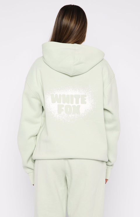 11th Street Keeping It Real Oversized Hoodie Iced Matcha