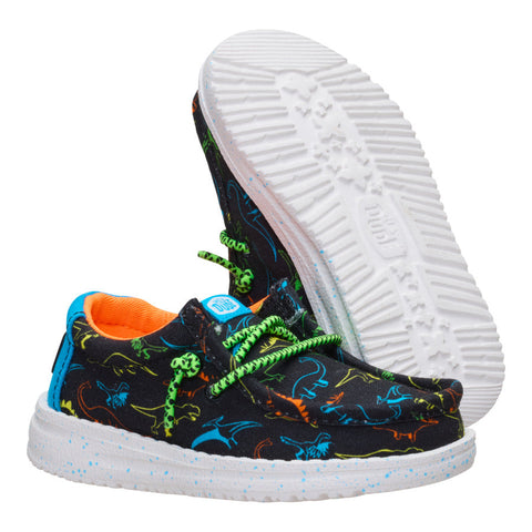 Wally Toddler Dinoworld - Black/Neon Multi