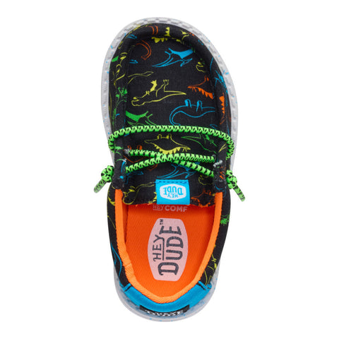 Wally Toddler Dinoworld - Black/Neon Multi