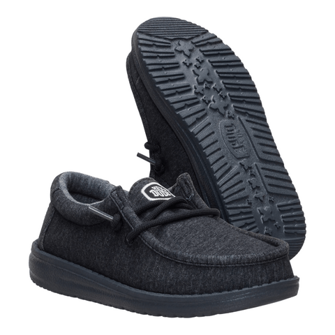 Wally Youth Stretch Jersey - Heather Black