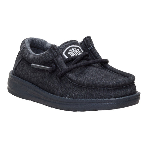 Wally Toddler Stretch Jersey - Heather Black