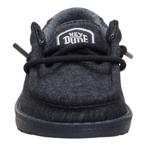 Wally Toddler Stretch Jersey - Heather Black