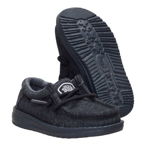 Wally Toddler Stretch Jersey - Heather Black