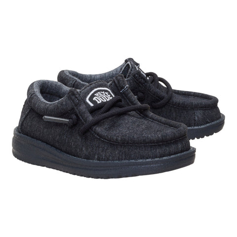 Wally Toddler Stretch Jersey - Heather Black