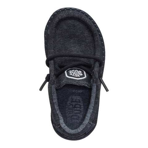 Wally Toddler Stretch Jersey - Heather Black