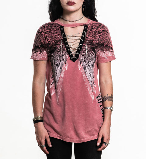 Age Of Winter Lace Up Tee