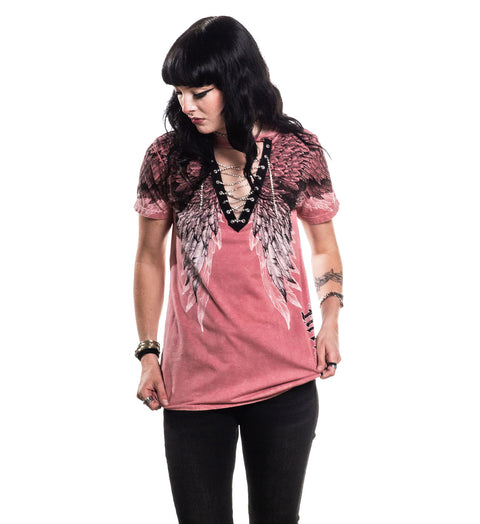 Age Of Winter Lace Up Tee