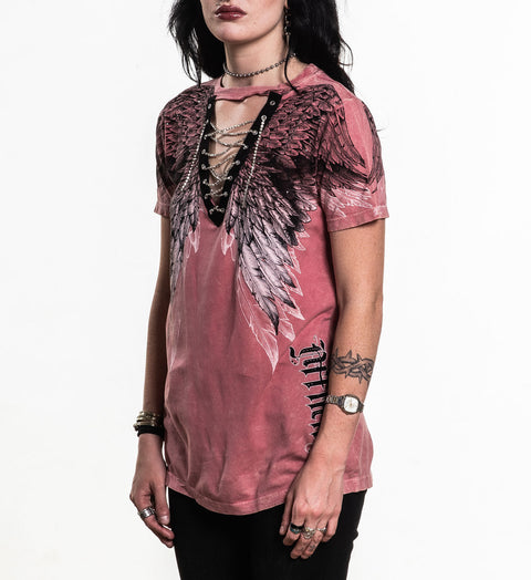 Age Of Winter Lace Up Tee