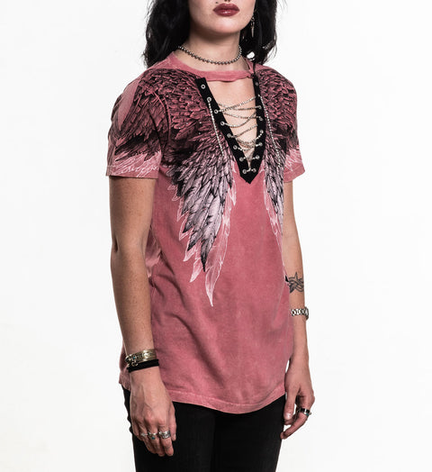 Age Of Winter Lace Up Tee