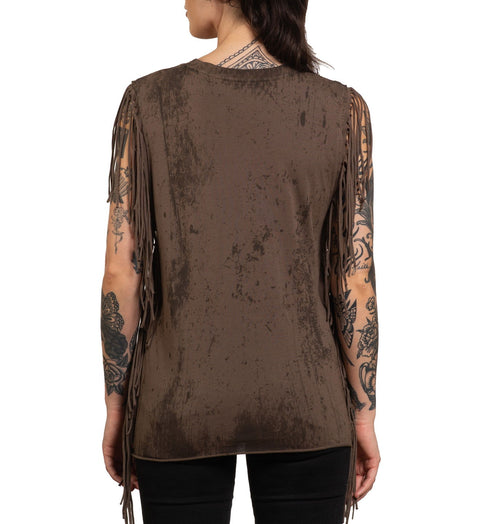 Ac Shaman Fringe Muscle Tee