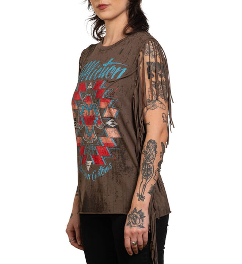 Ac Shaman Fringe Muscle Tee