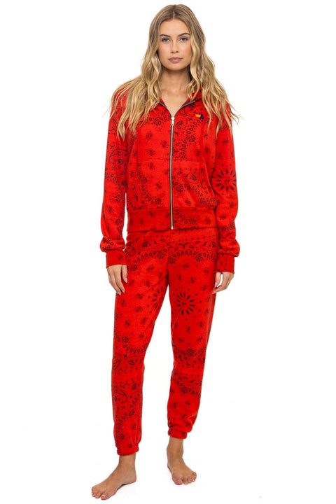BANDANA SWEATPANTS - RED