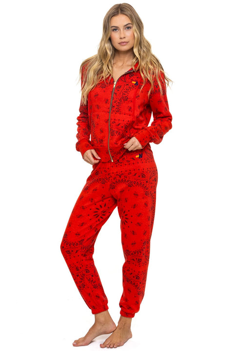 BANDANA SWEATPANTS - RED