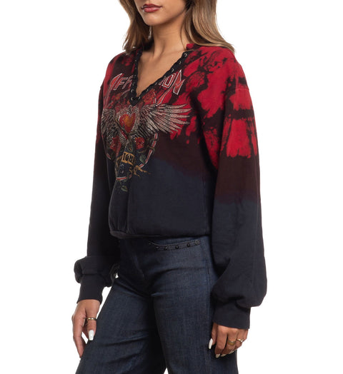 Heart And Roses LS Crewneck