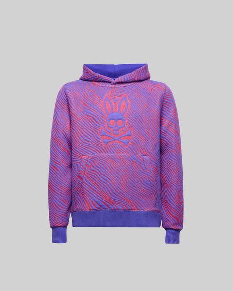 KIDS KENDRICK DOUBLE KNIT JACQUARD TEXTURED HOODIE - KT0500030