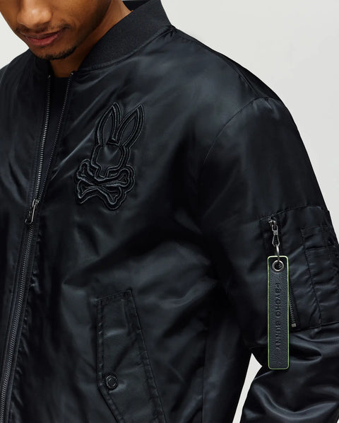 MENS DAVID OVERSIZED SATIN BOMBER - MO1100001