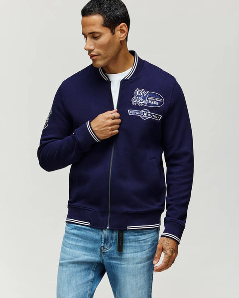 MENS DESMOND PIQUE KNIT BOMBER - MO1100018