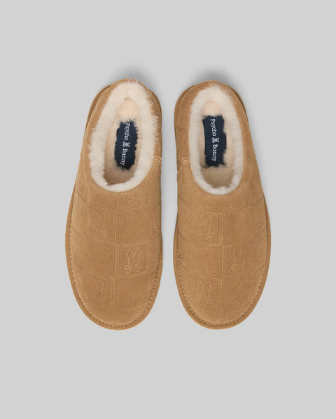 MENS GIO SUEDE SHEARLING SLIPPERS - MO1600001