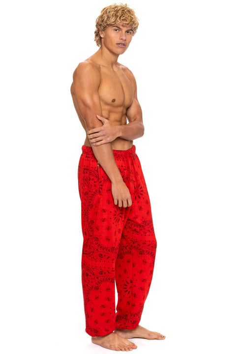 BANDANA SWEATPANTS - RED