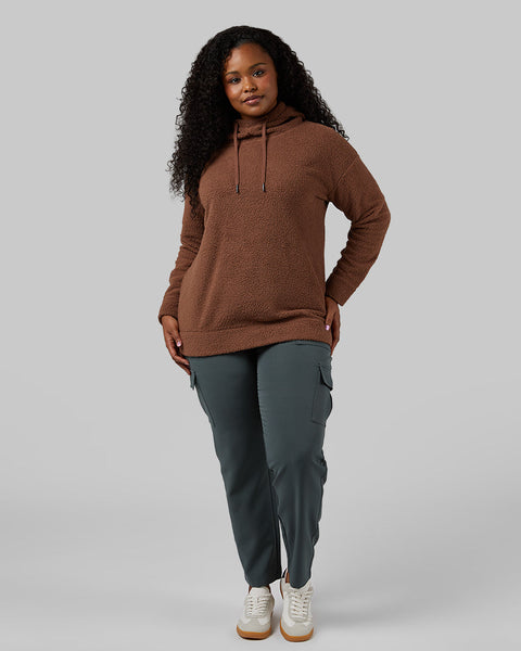 WOMEN'S SHORTHAIR SHERPA PULLOVER HOODIE