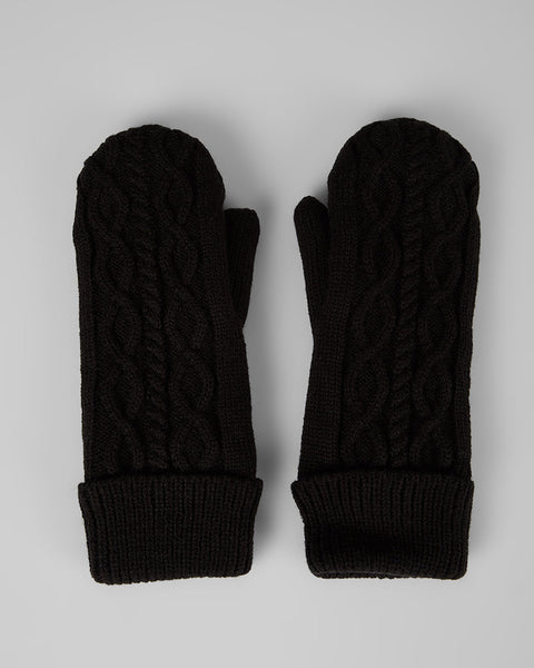 CABLE KNIT MITTENS