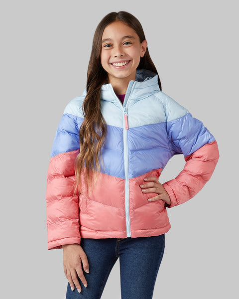 KIDS' HOODED PUFFER JACKET