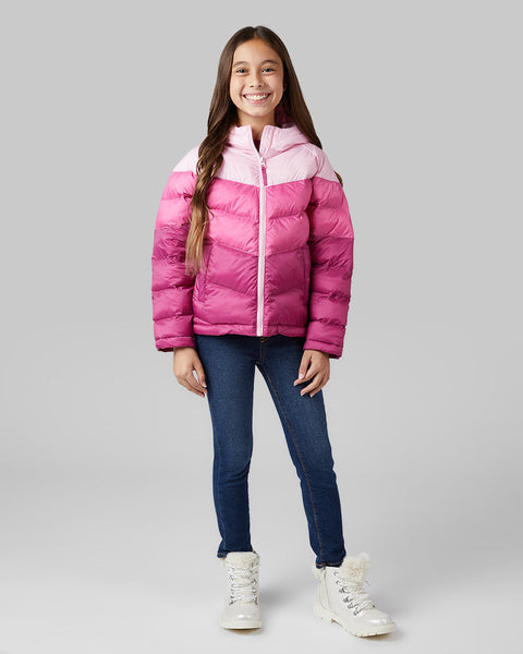 KIDS' HOODED PUFFER JACKET