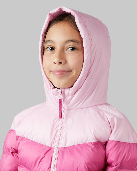 KIDS' HOODED PUFFER JACKET