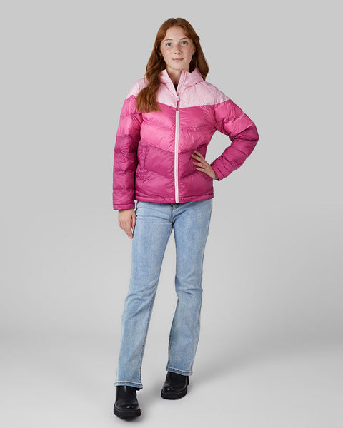KIDS' HOODED PUFFER JACKET
