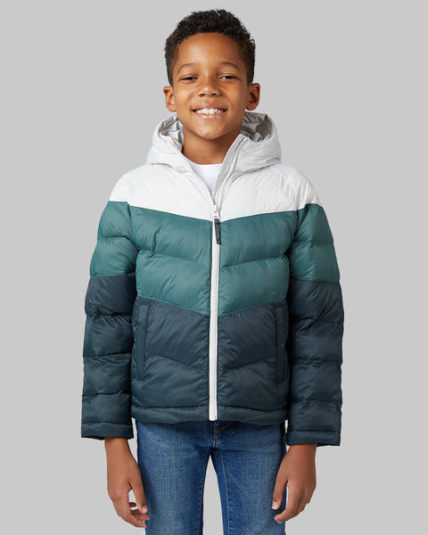 KIDS' HOODED PUFFER JACKET