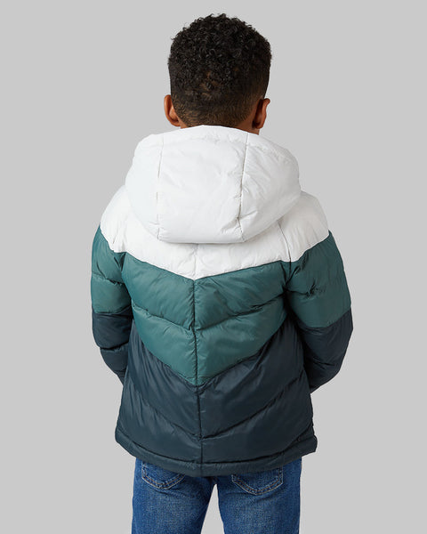 KIDS' HOODED PUFFER JACKET