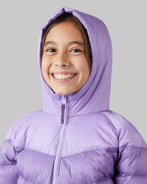 KIDS' HOODED PUFFER JACKET