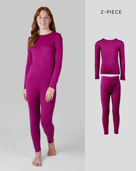 KIDS' 2PC BASELAYER TOP & BOTTOM SET