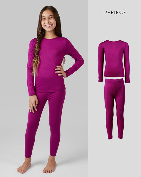 KIDS' 2PC BASELAYER TOP & BOTTOM SET