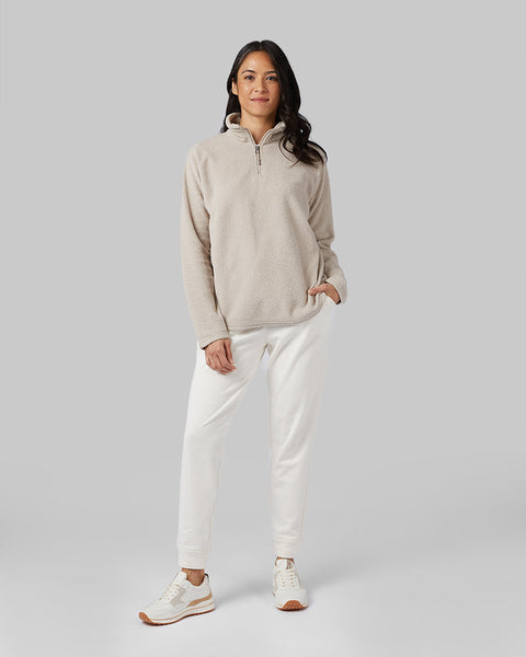 WOMEN'S SHORTHAIR SHERPA 1/4 ZIP TOP