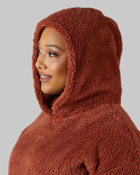 WOMEN'S SOFT SHERPA PULLOVER HOODIE