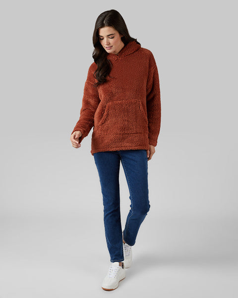 WOMEN'S SOFT SHERPA PULLOVER HOODIE