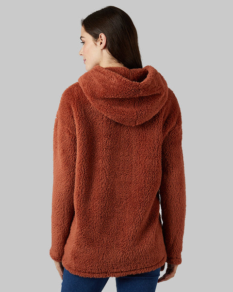 WOMEN'S SOFT SHERPA PULLOVER HOODIE