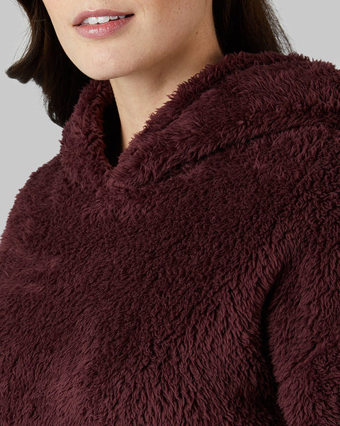 WOMEN'S SOFT SHERPA PULLOVER HOODIE