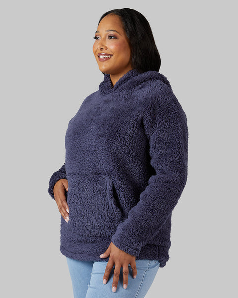 WOMEN'S SOFT SHERPA PULLOVER HOODIE