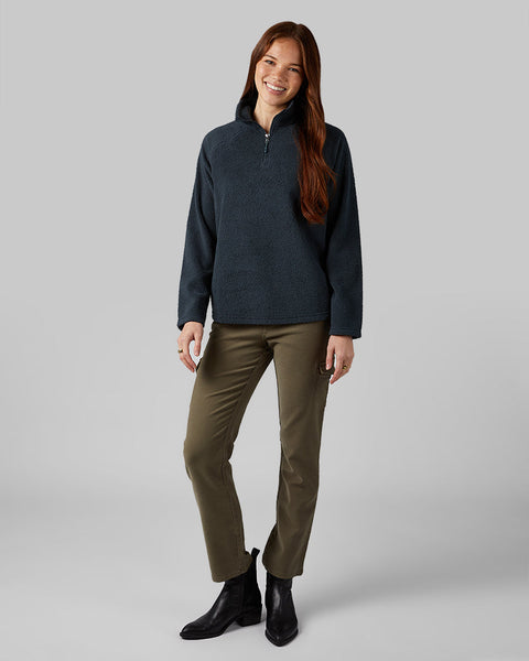 WOMEN'S SHORTHAIR SHERPA 1/4 ZIP TOP