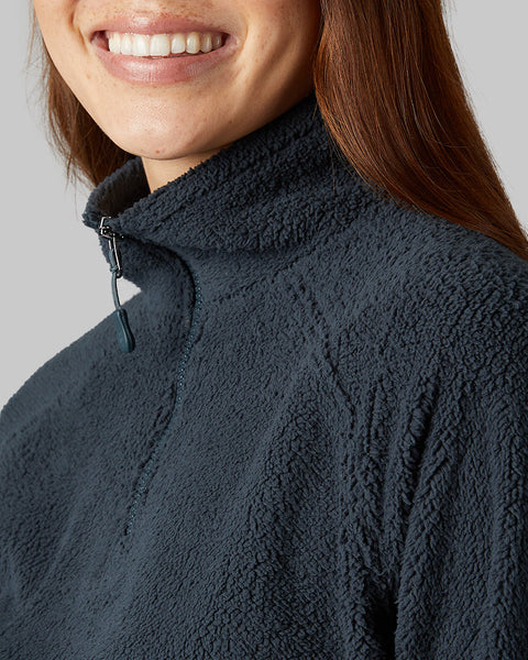 WOMEN'S SHORTHAIR SHERPA 1/4 ZIP TOP