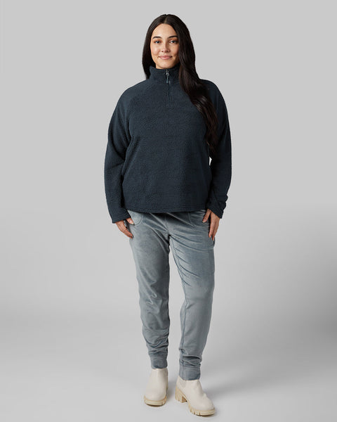 WOMEN'S SHORTHAIR SHERPA 1/4 ZIP TOP