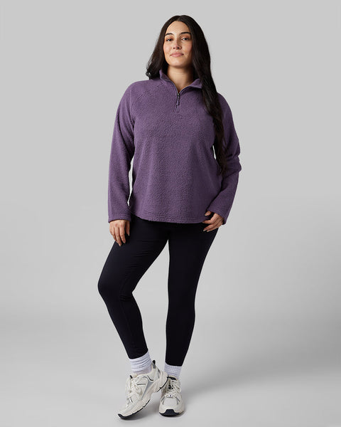 WOMEN'S SHORTHAIR SHERPA 1/4 ZIP TOP