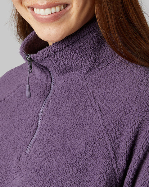 WOMEN'S SHORTHAIR SHERPA 1/4 ZIP TOP