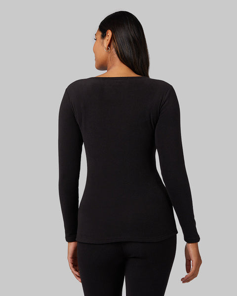 WOMEN'S HEAVYWEIGHT FLEECE BASELAYER SCOOP TOP