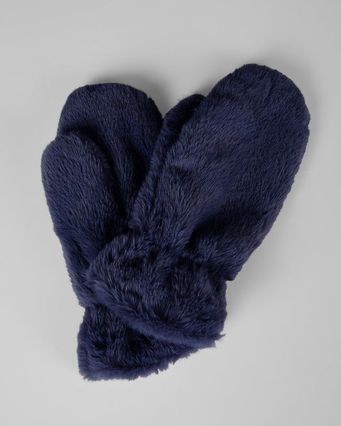WOMEN'S PLUSH FUR MITTENS