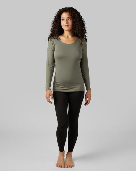 WOMEN'S LIGHTWEIGHT BASELAYER SCOOP TOP