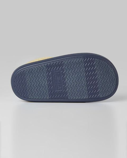 WOMEN'S SHERPA-LINED FAUX SUEDE SLIPPERS