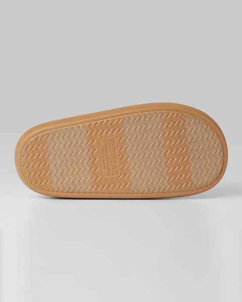 WOMEN'S SHERPA-LINED FAUX SUEDE SLIPPERS